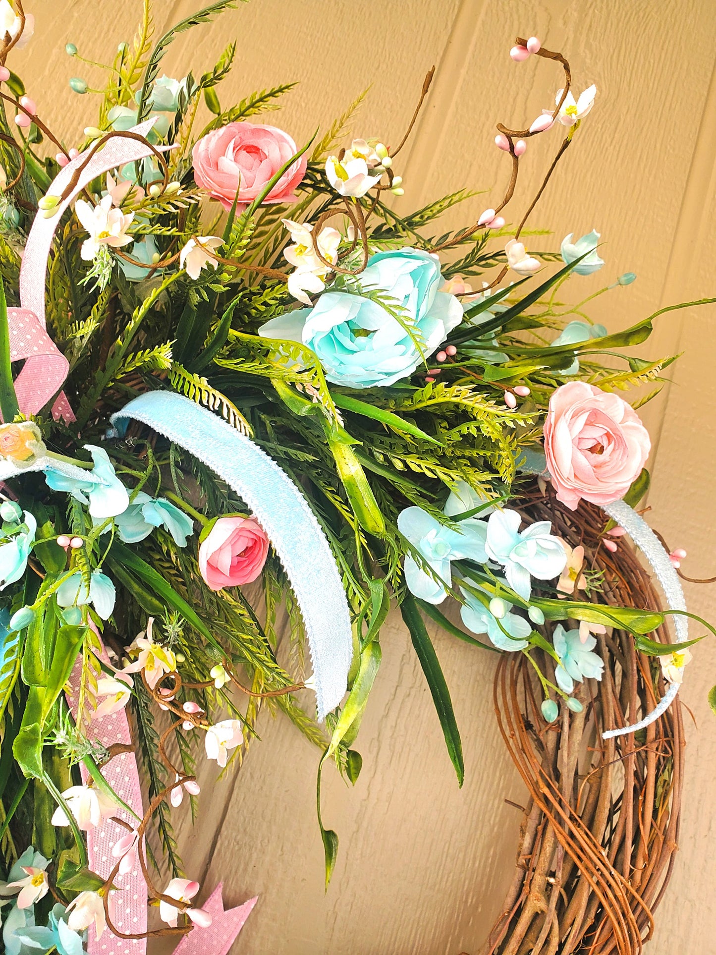 Pastel Spring Floral Wreath