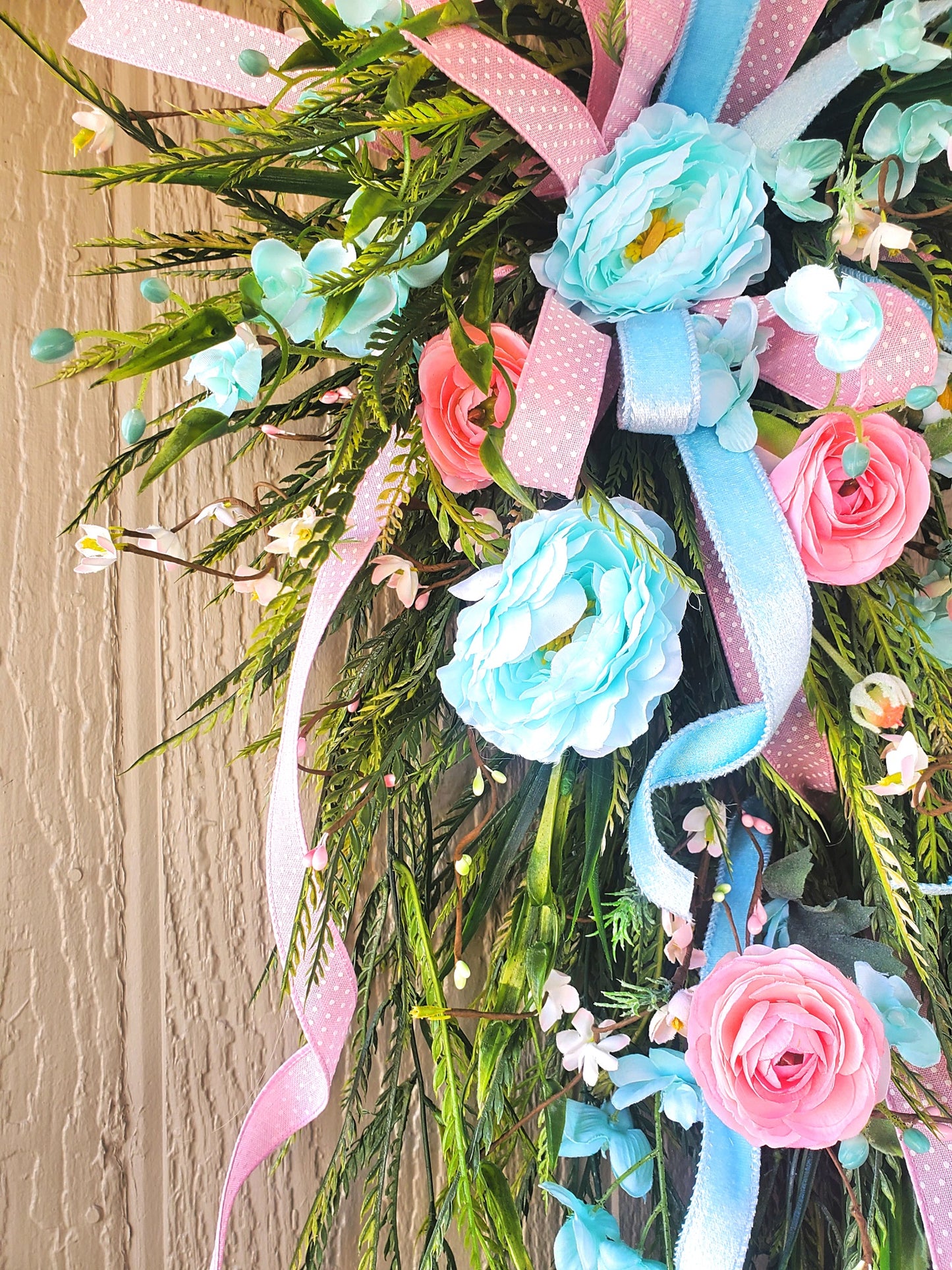 Pastel Spring Floral Wreath