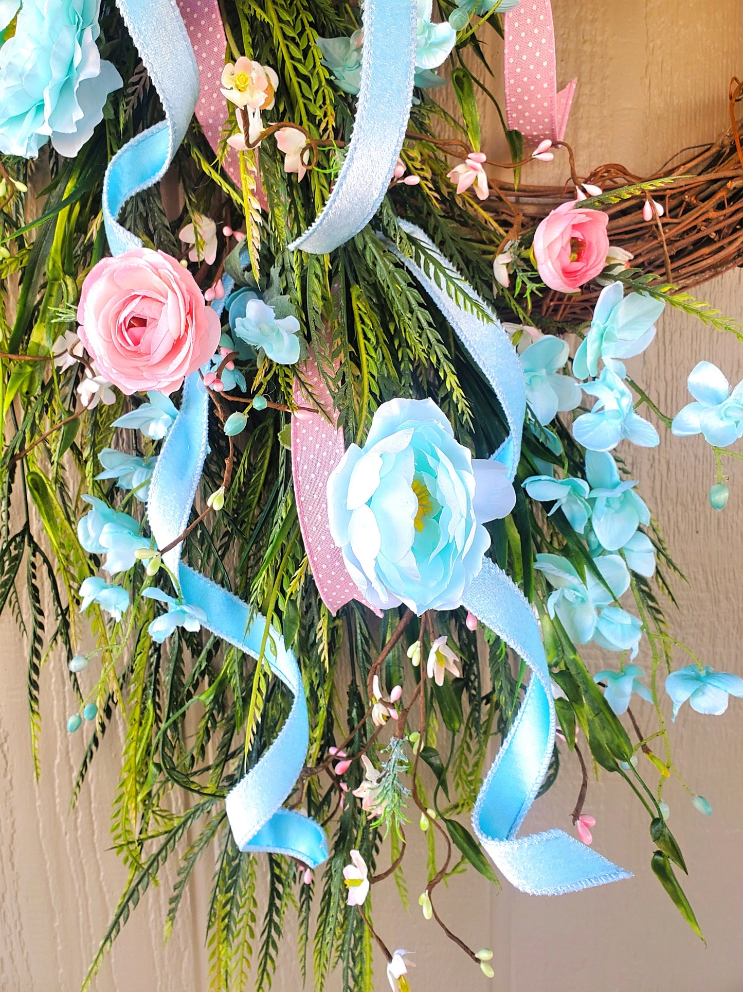 Pastel Spring Floral Wreath