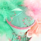 Pink Mint Rose Butterfly Mini Top Hat