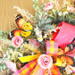 Floral Grapevine Butterfly Wreath