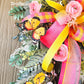 Floral Grapevine Butterfly Wreath