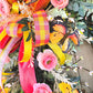 Floral Grapevine Butterfly Wreath