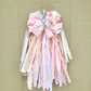Pink Cream Rag Bow