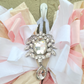 Pink Cream Rag Bow