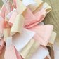 Pink Cream Rag Bow
