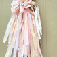 Pink Cream Rag Bow