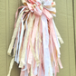 Pink Cream Rag Bow