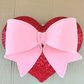 Red Sequin Heart Wreath Attachment