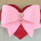 Red Sequin Heart Wreath Attachment
