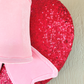 Red Sequin Heart Wreath Attachment