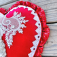 Handmade Valentine Heart Wreath Attachment