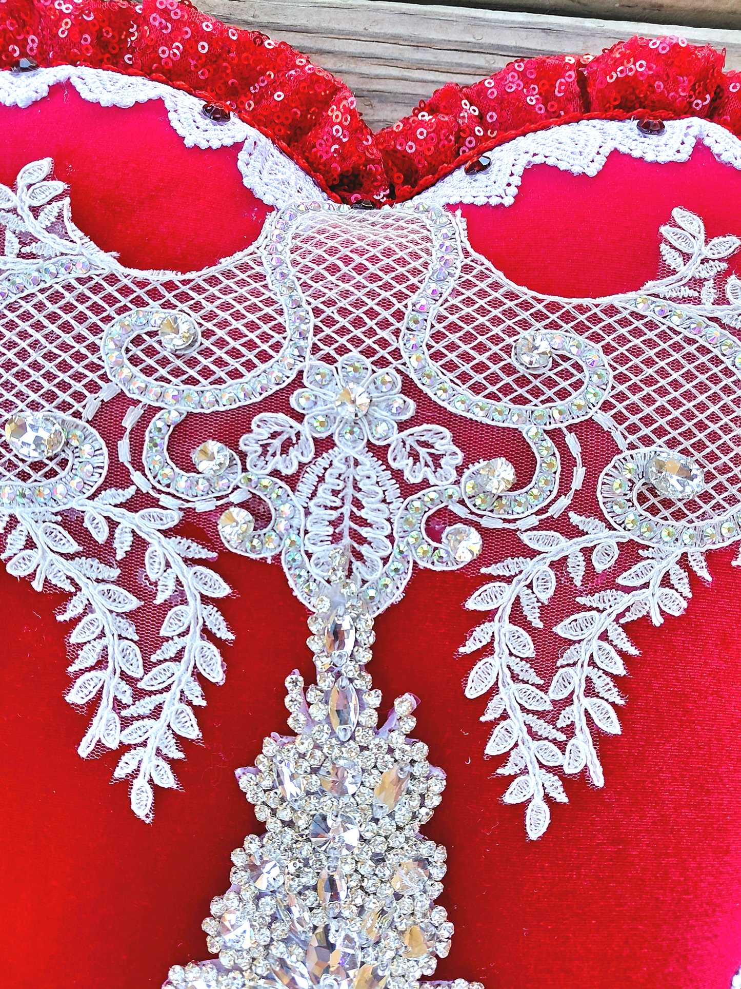 Handmade Valentine Heart Wreath Attachment