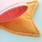 Pink Icing Wired Fabric Bow