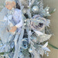 Silver White Elf Christmas Wreath