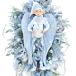 Silver White Elf Christmas Wreath