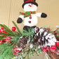 Grapevine Basket Snow Globe Christmas Wreath