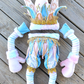 Spring Pastel Jester Elf Wreath Attachment