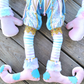 Spring Pastel Jester Elf Wreath Attachment