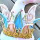 Spring Pastel Jester Elf Wreath Attachment