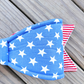 Stars and Stripes Wired Fabric Bow