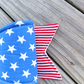 Stars and Stripes Wired Fabric Bow