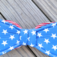 Stars and Stripes Wired Fabric Bow