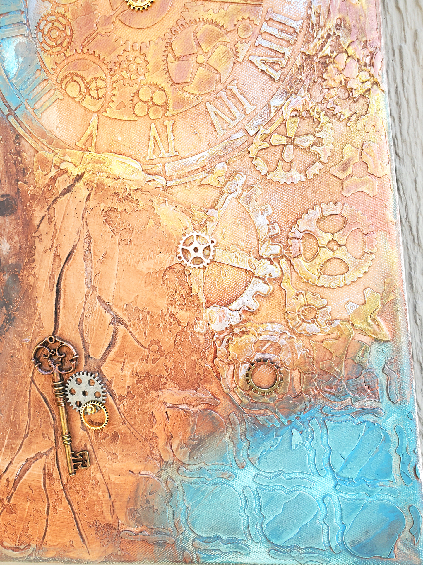 Steampunk Beauty Textured Wall Art