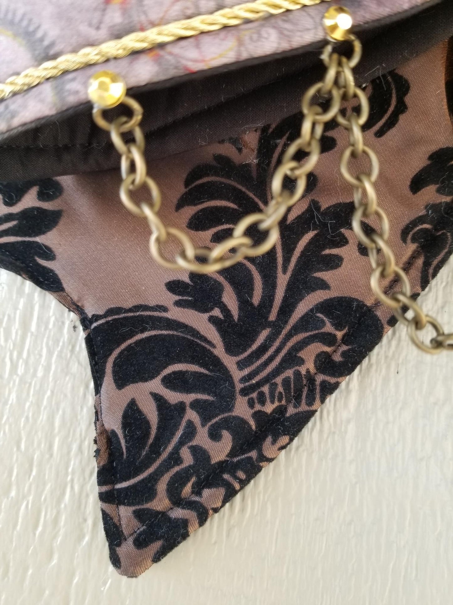 Steampunk Fabric Wired Bow