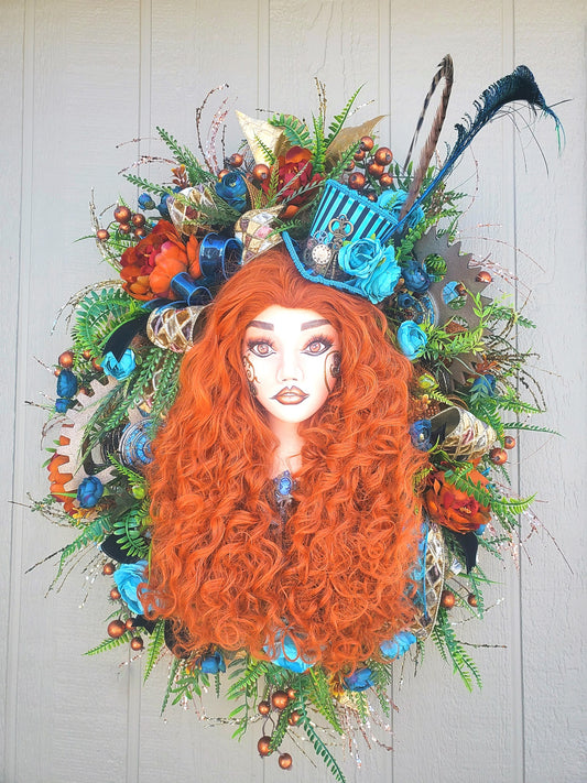 Steampunk Lady Every Day Wreath