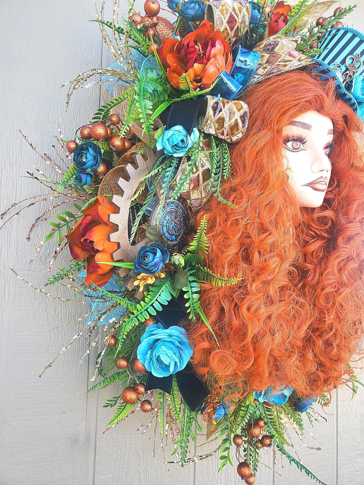 Steampunk Lady Every Day Wreath