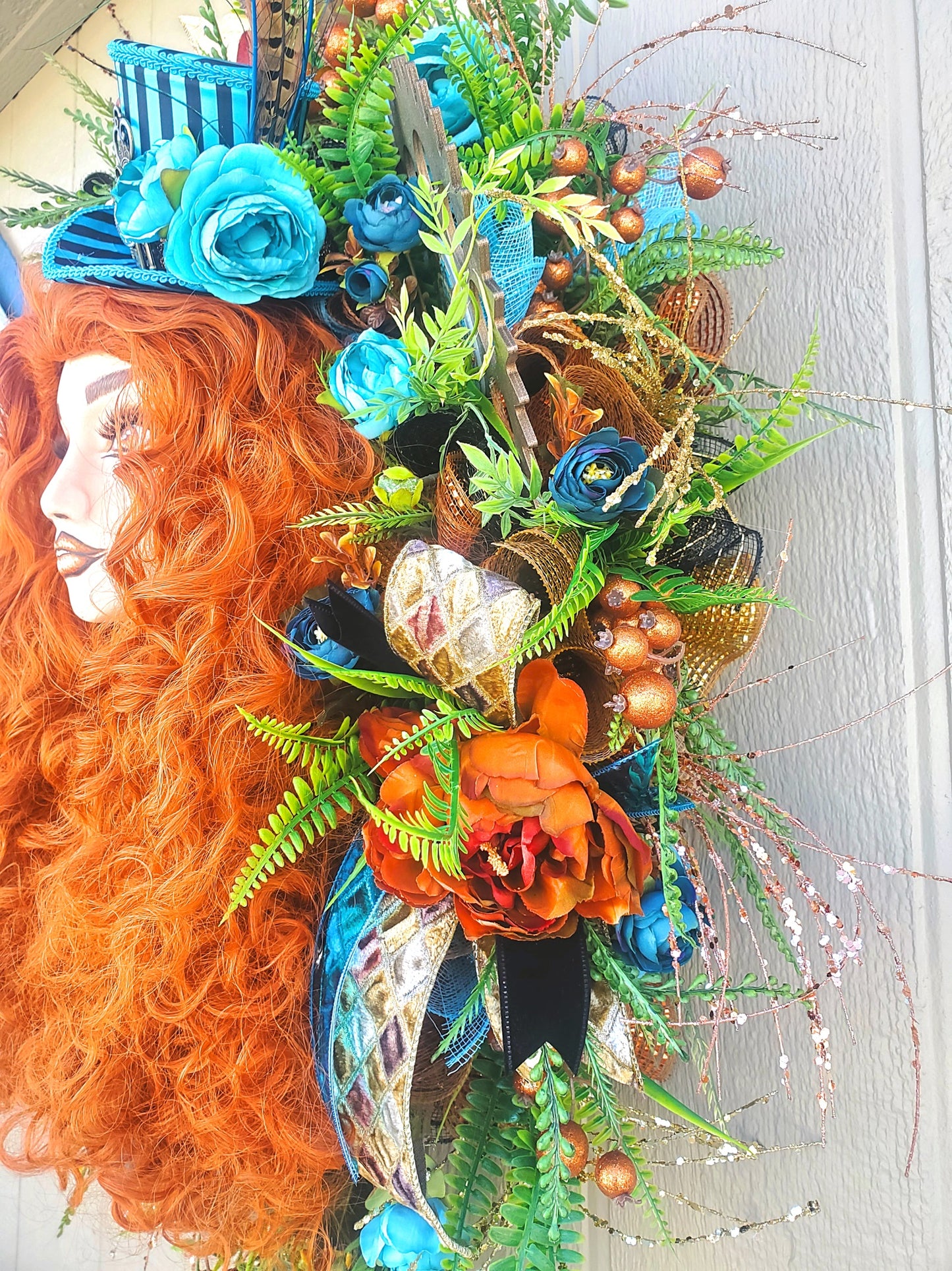 Steampunk Lady Every Day Wreath
