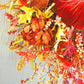 Velvet Pumpkin Fall Swag Wreath