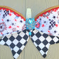 Alice in Wonderland Wired Fabric Bow