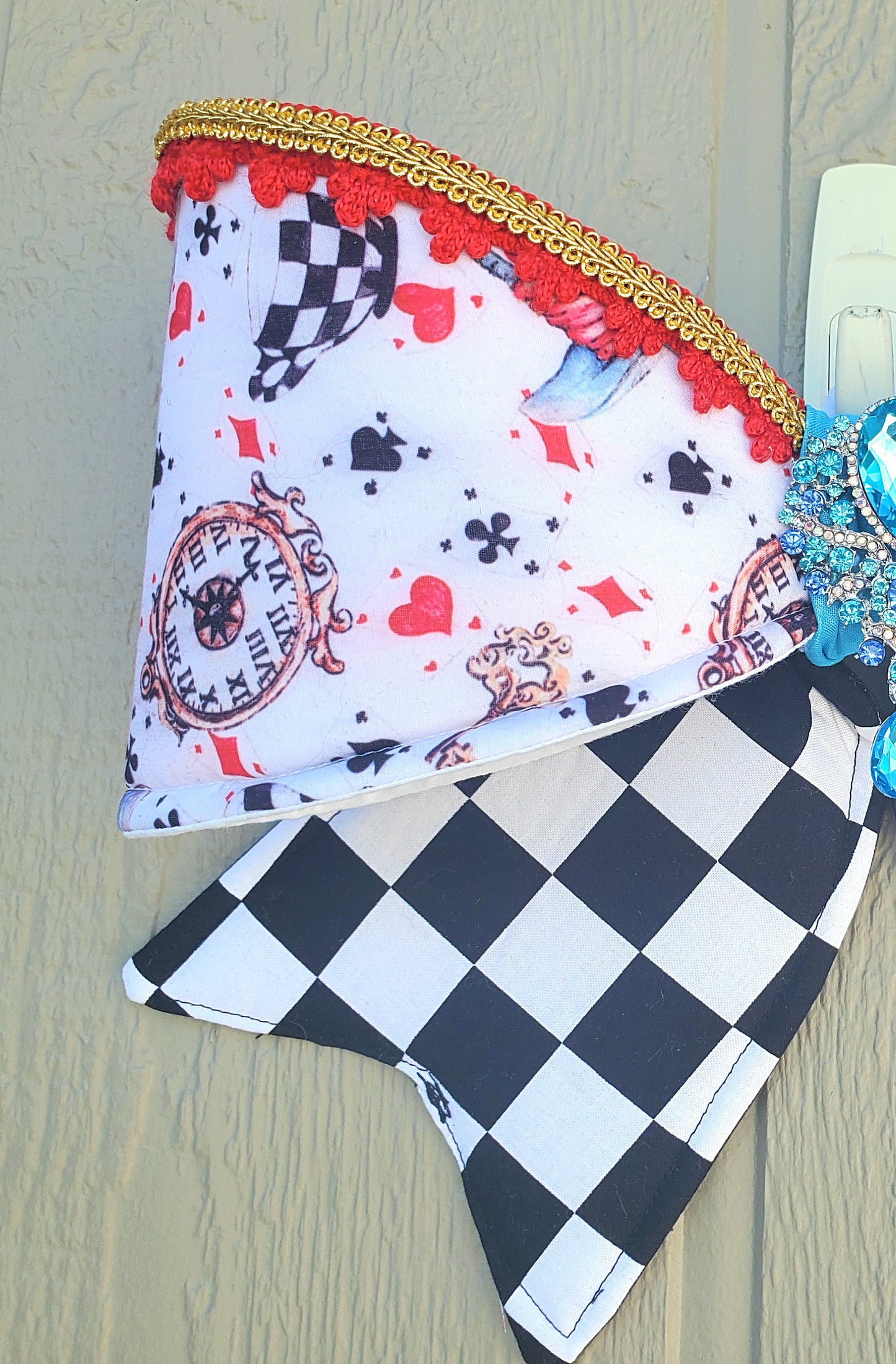 Alice in Wonderland Wired Fabric Bow