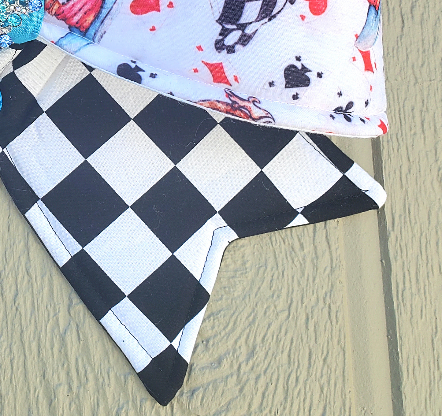 Alice in Wonderland Wired Fabric Bow