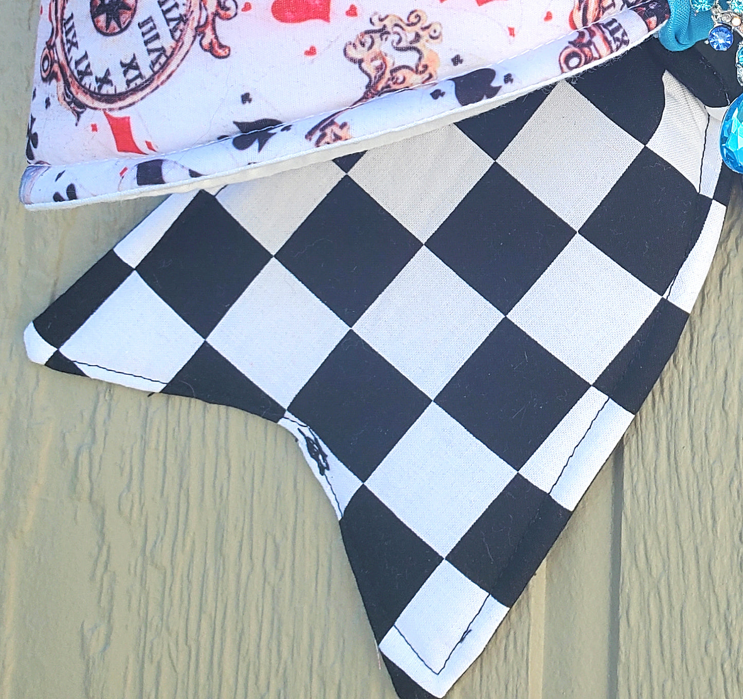 Alice in Wonderland Wired Fabric Bow