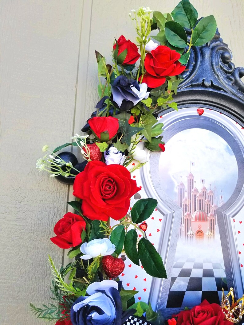 Wonderland Looking Glass Floral Wall Decor