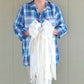 White Cream Rag Bow