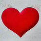 Red Velvet Heart Wreath Attachment