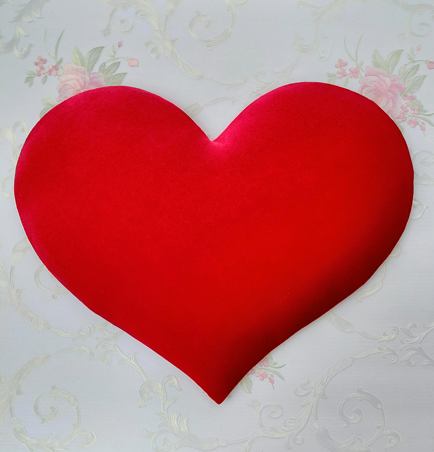 Red Velvet Heart Wreath Attachment