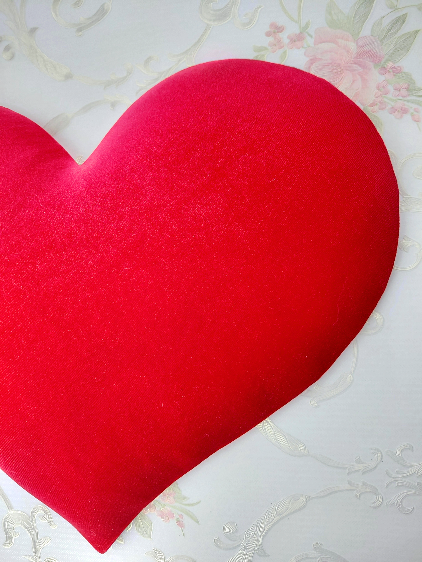 Red Velvet Heart Wreath Attachment
