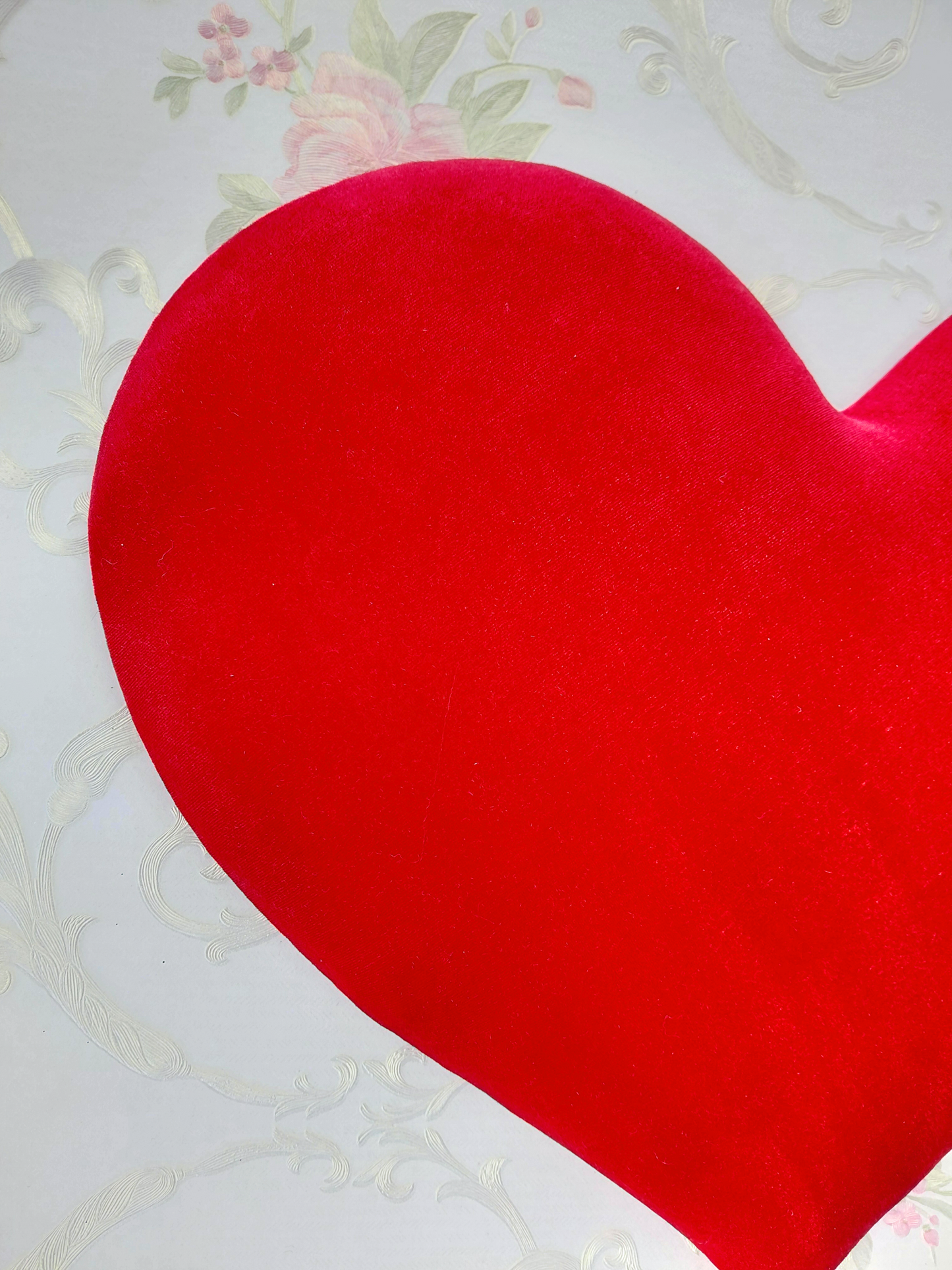 Red Velvet Heart Wreath Attachment