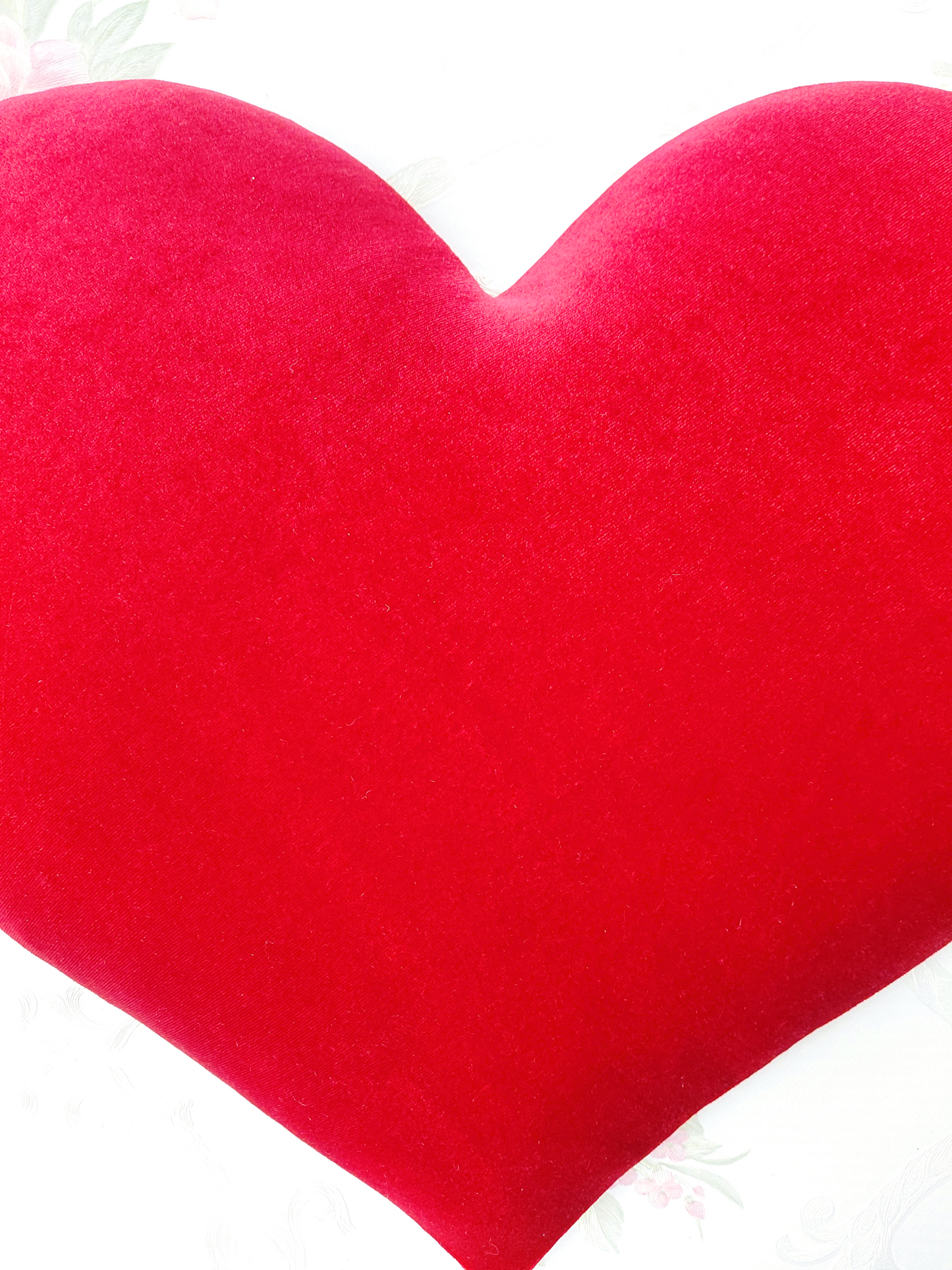 Red Velvet Heart Wreath Attachment