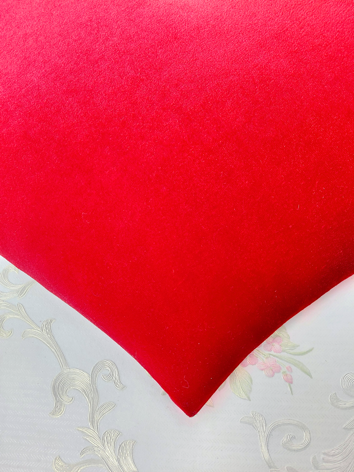 Red Velvet Heart Wreath Attachment